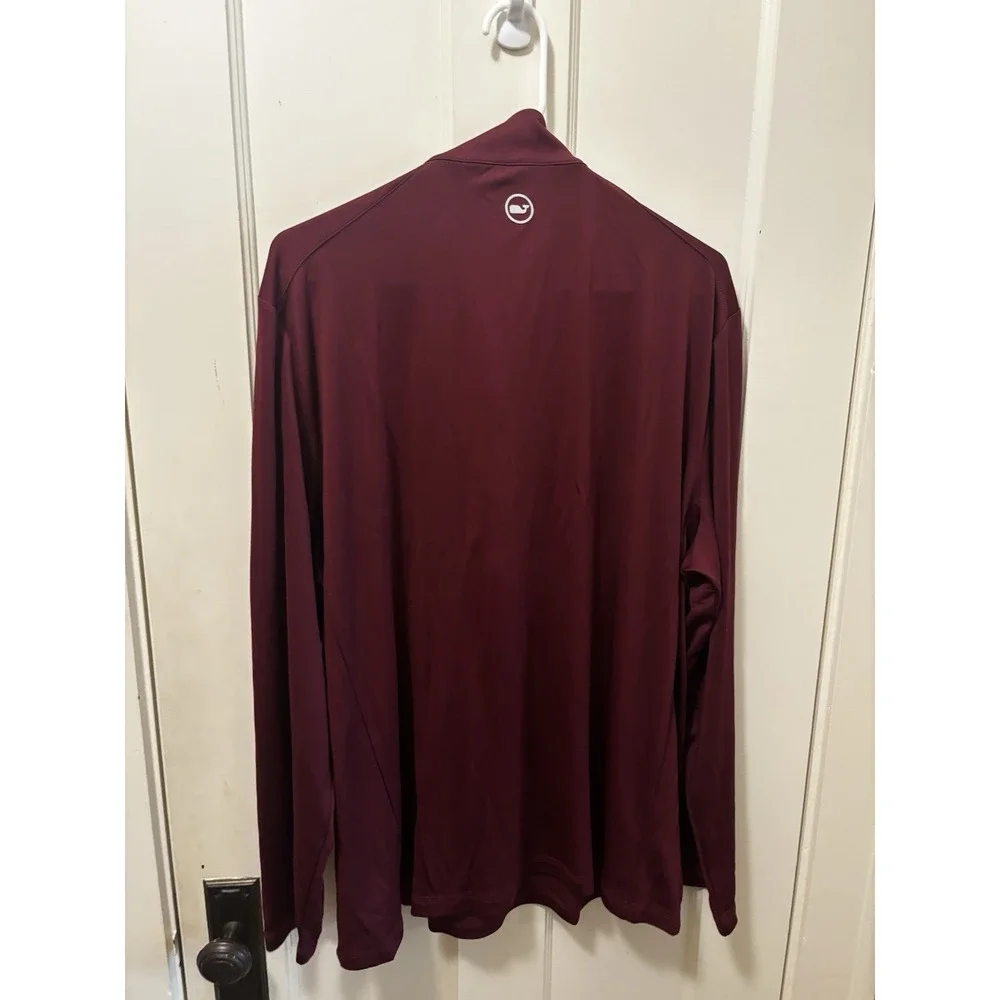 Vineyard Vines‎ Mens Performance Half Zip Pullover Crimson Red XL 1K000098-603